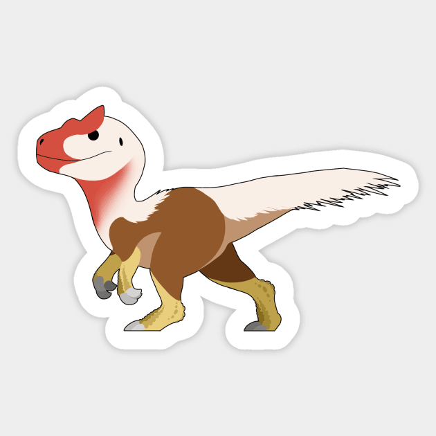 Allosaurus fragilis Sticker by charyzard